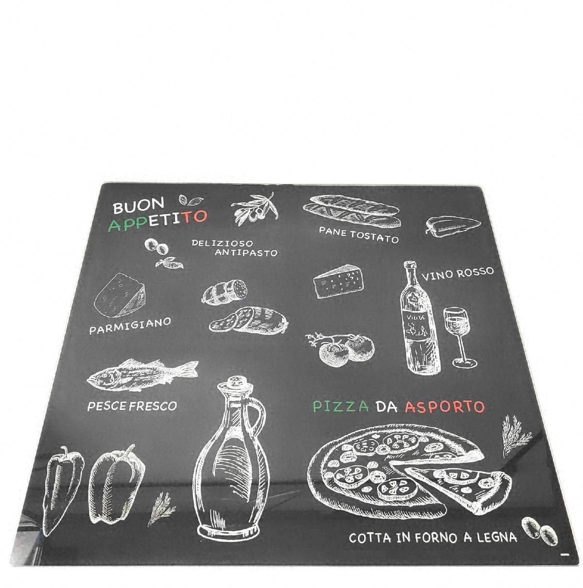 KESPER Multi Glasschneideplatte Ristorante 56x50 cm stabile Küchenunterlage robust langlebig