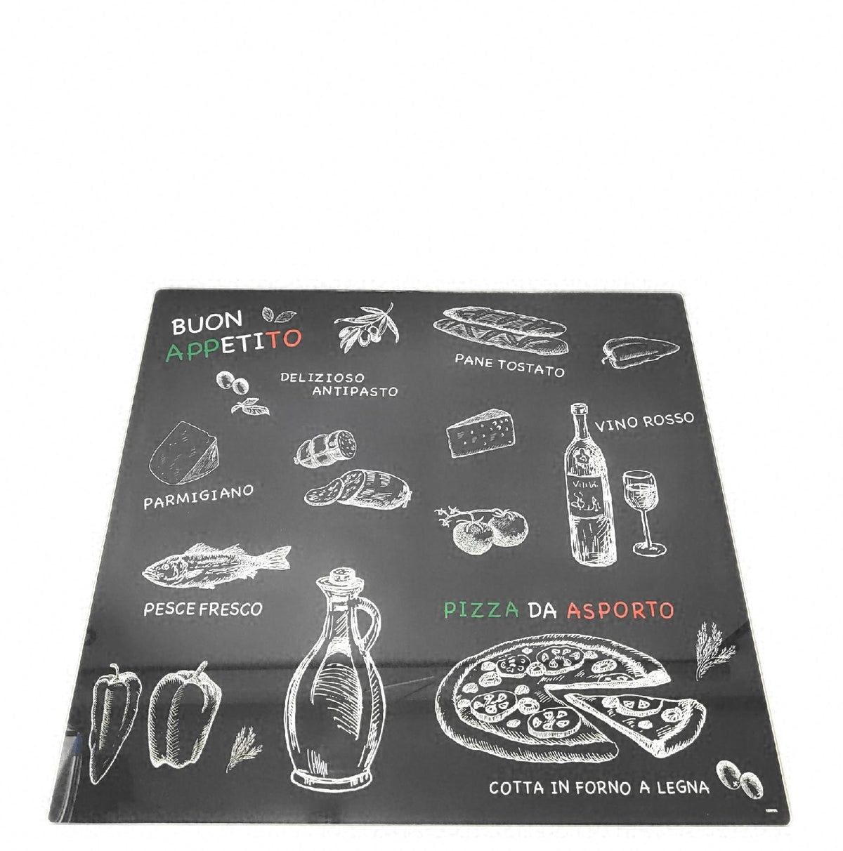KESPER Multi Glasschneideplatte Ristorante 56x50 cm stabile Küchenunterlage robust langlebig