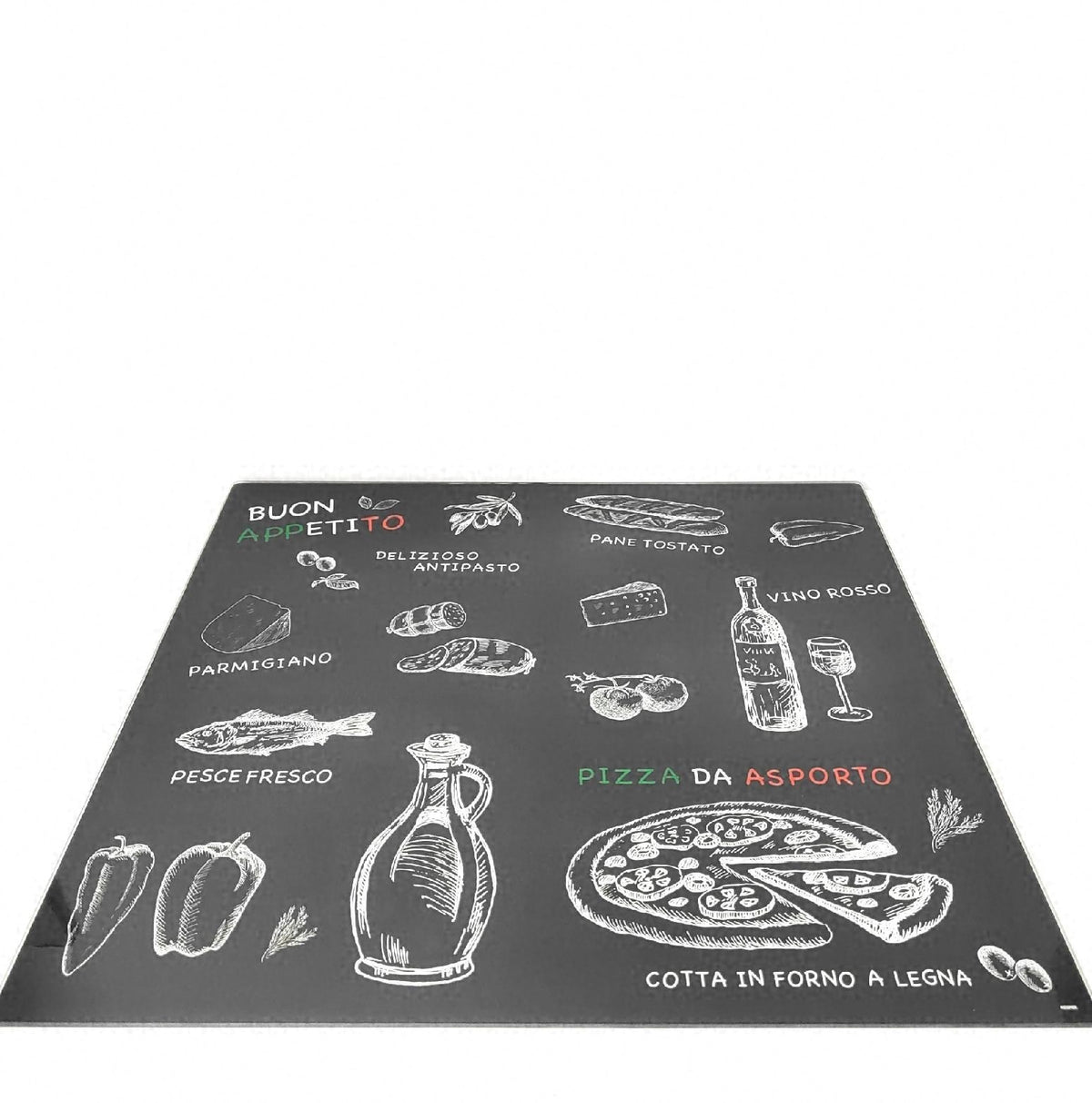 KESPER Multi Glasschneideplatte Ristorante 56x50 cm stabile Küchenunterlage robust langlebig