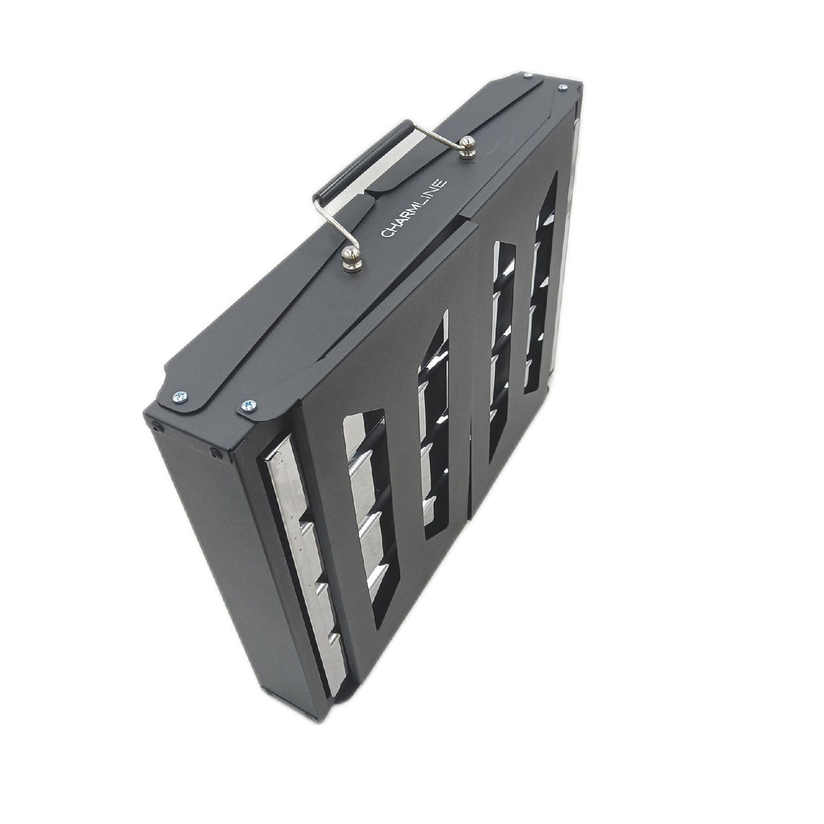 Tragbarer Holzkohlegrill Klappbarer Campinggrill 47 x 34 cm für 3 bis 5 Personen