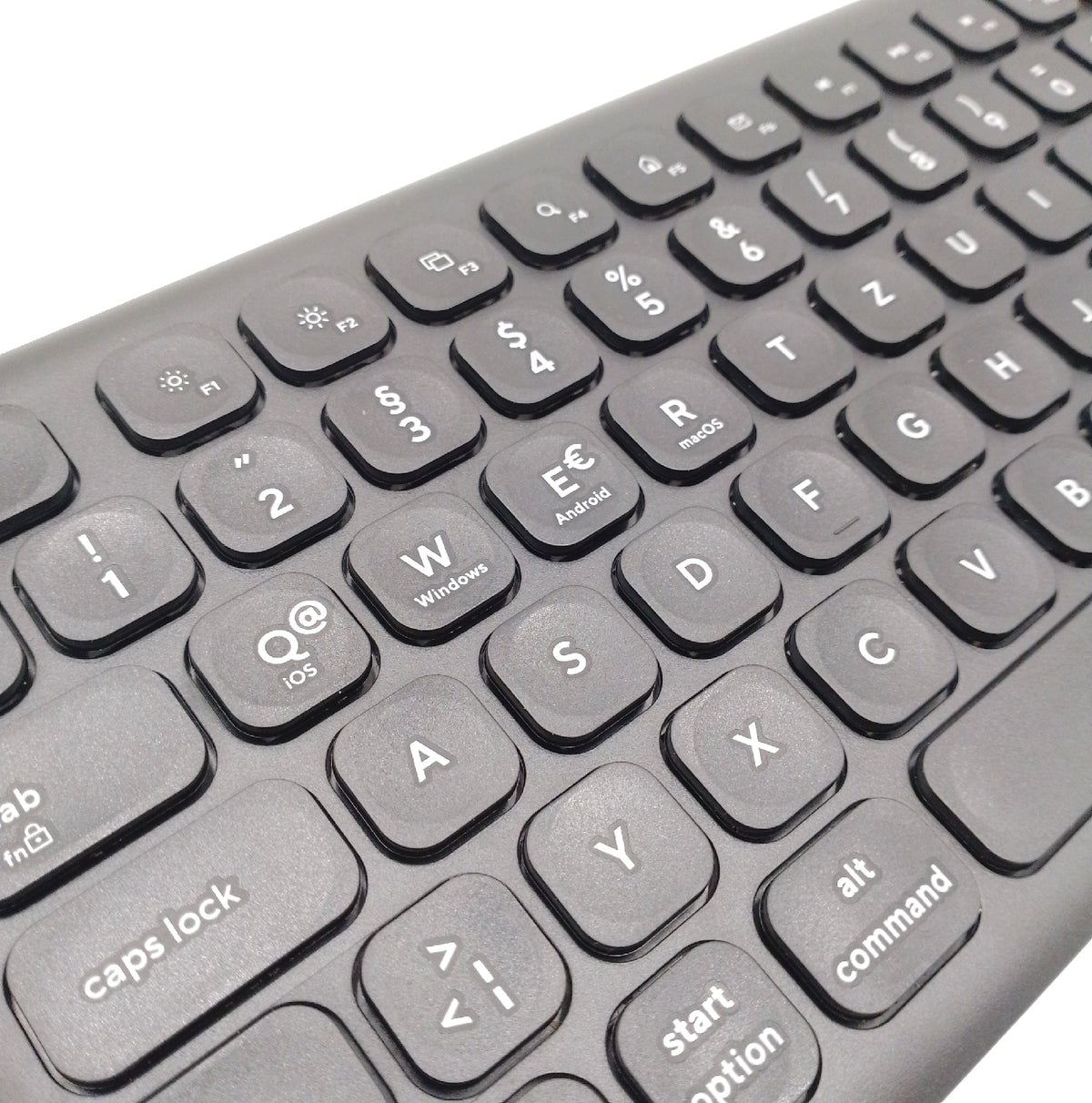 Trust Vaiya Tastatur Kabellos Bluetooth 24 GHz Deutsches Layout QWERTZ Funktastatur