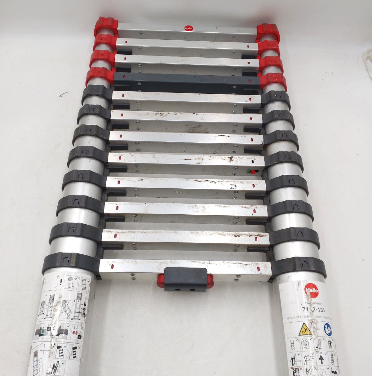 Hailo Teleskopleiter Leiter Sicherheit T80 FlexLine Alu ausziehbare An