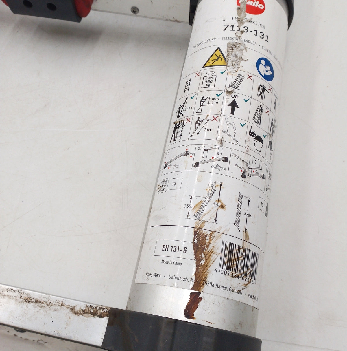 Hailo Teleskopleiter Leiter Sicherheit T80 FlexLine Alu ausziehbare An