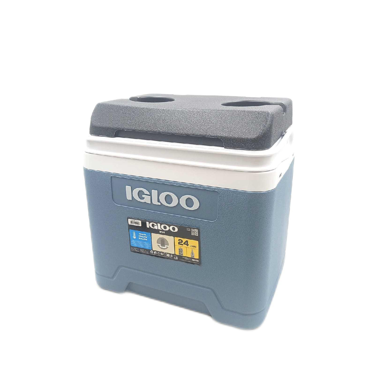 IGLOO Kühlbox Camping Kühlbox 24 Liter Ice Blue große passive Kühlleistung