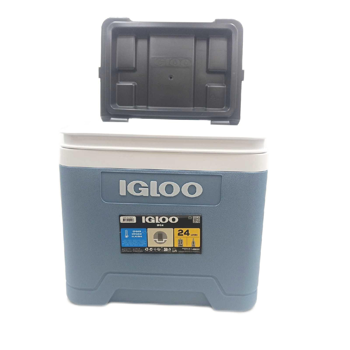 IGLOO Kühlbox Camping Kühlbox 24 Liter Ice Blue große passive Kühlleistung