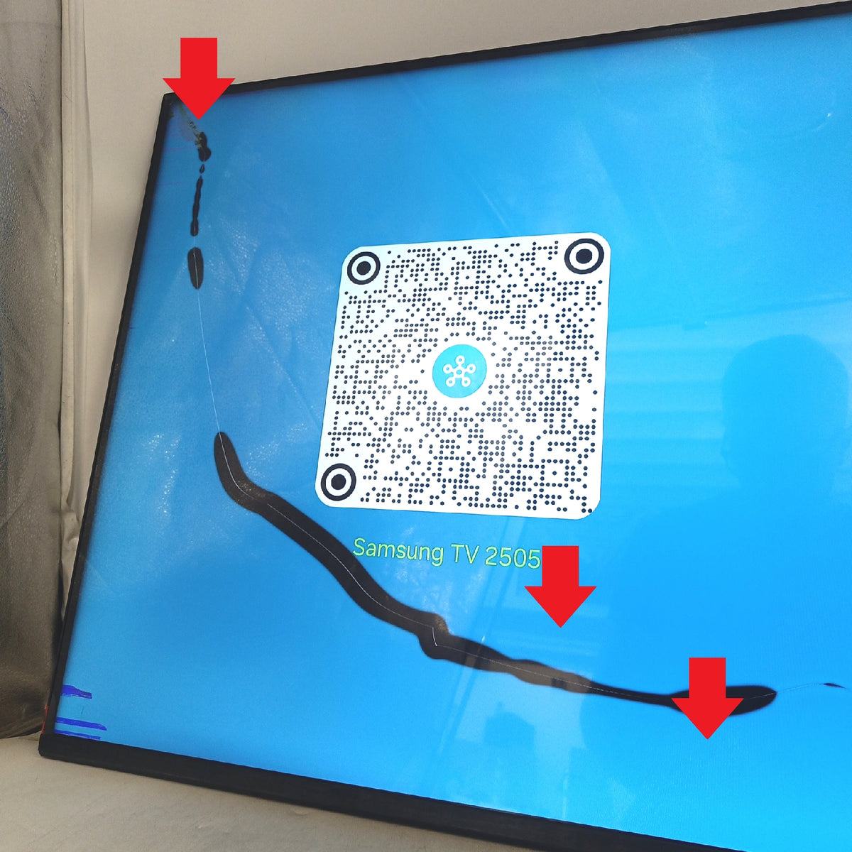 Samsung Crystal UHD 4K U80F 43 Zoll Displaybruch fehlt Fuß