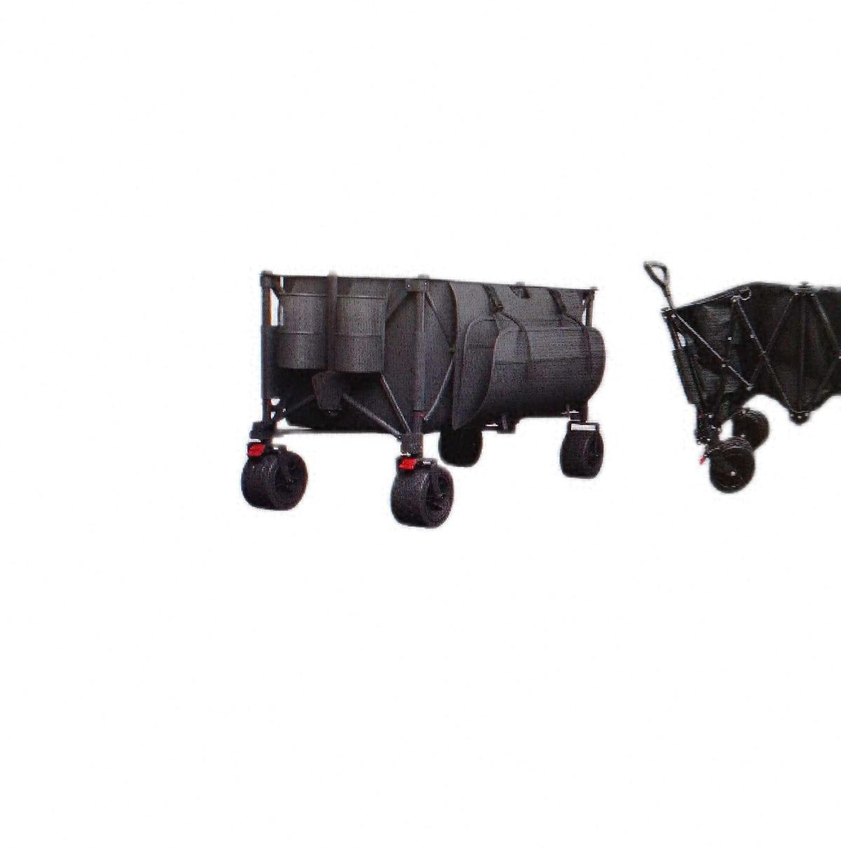 JUMMICO XXXL Faltbarer Bollerwagen mit 260 Liter Fassungsvermögen und 200 Kilogramm Tragkraft