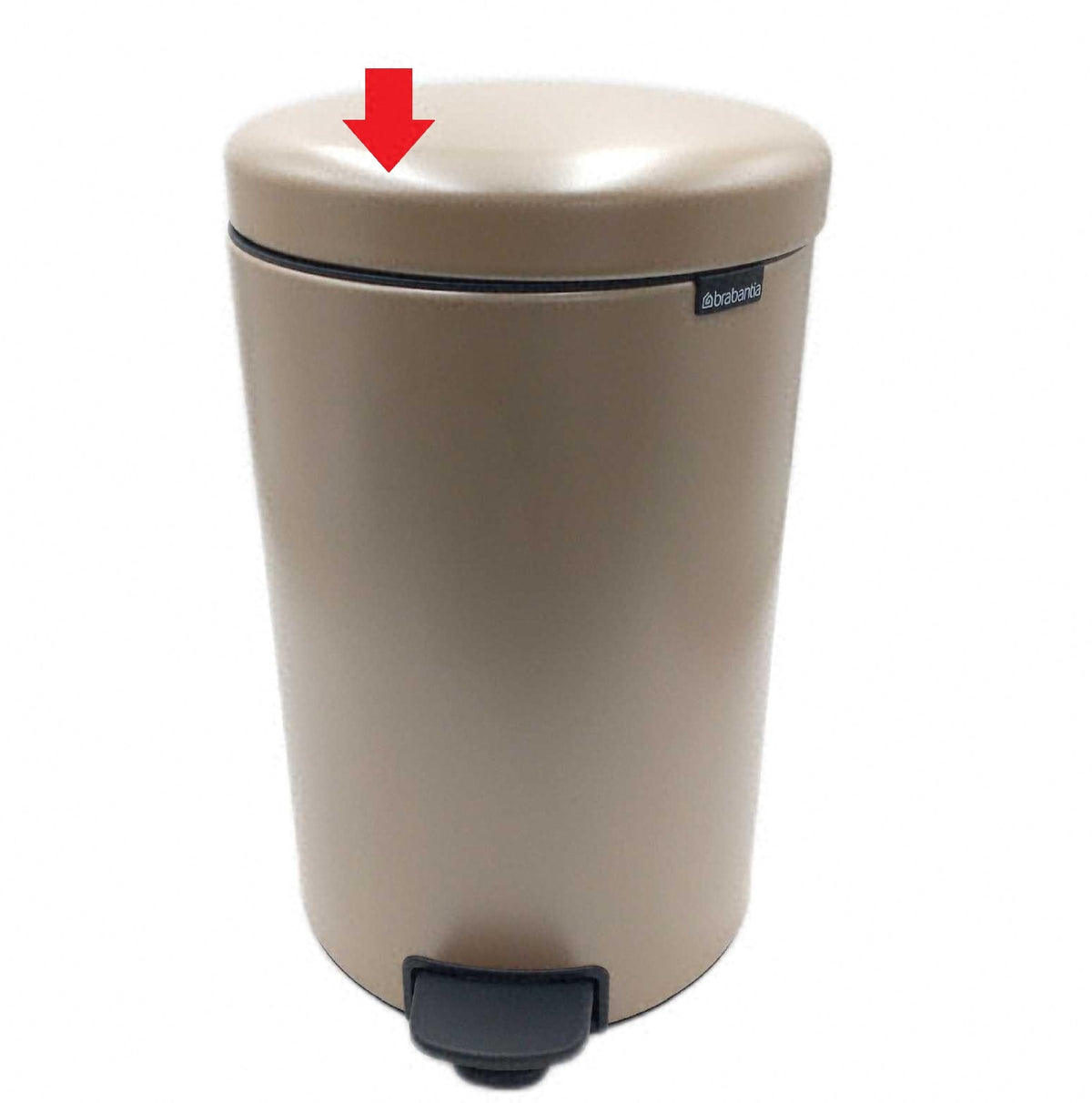 Brabantia Treteimer Metallic Gold 20L Muelleimer kleine Delle Deckel