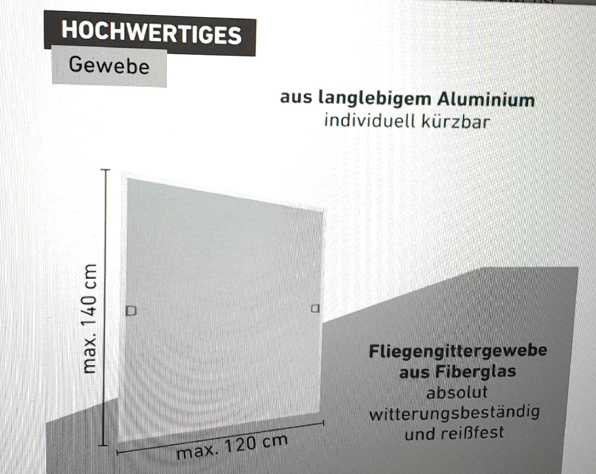 Windhager Insektenschutz Rahmenfenster Fliegengitter Basic Spannrahmenfenster