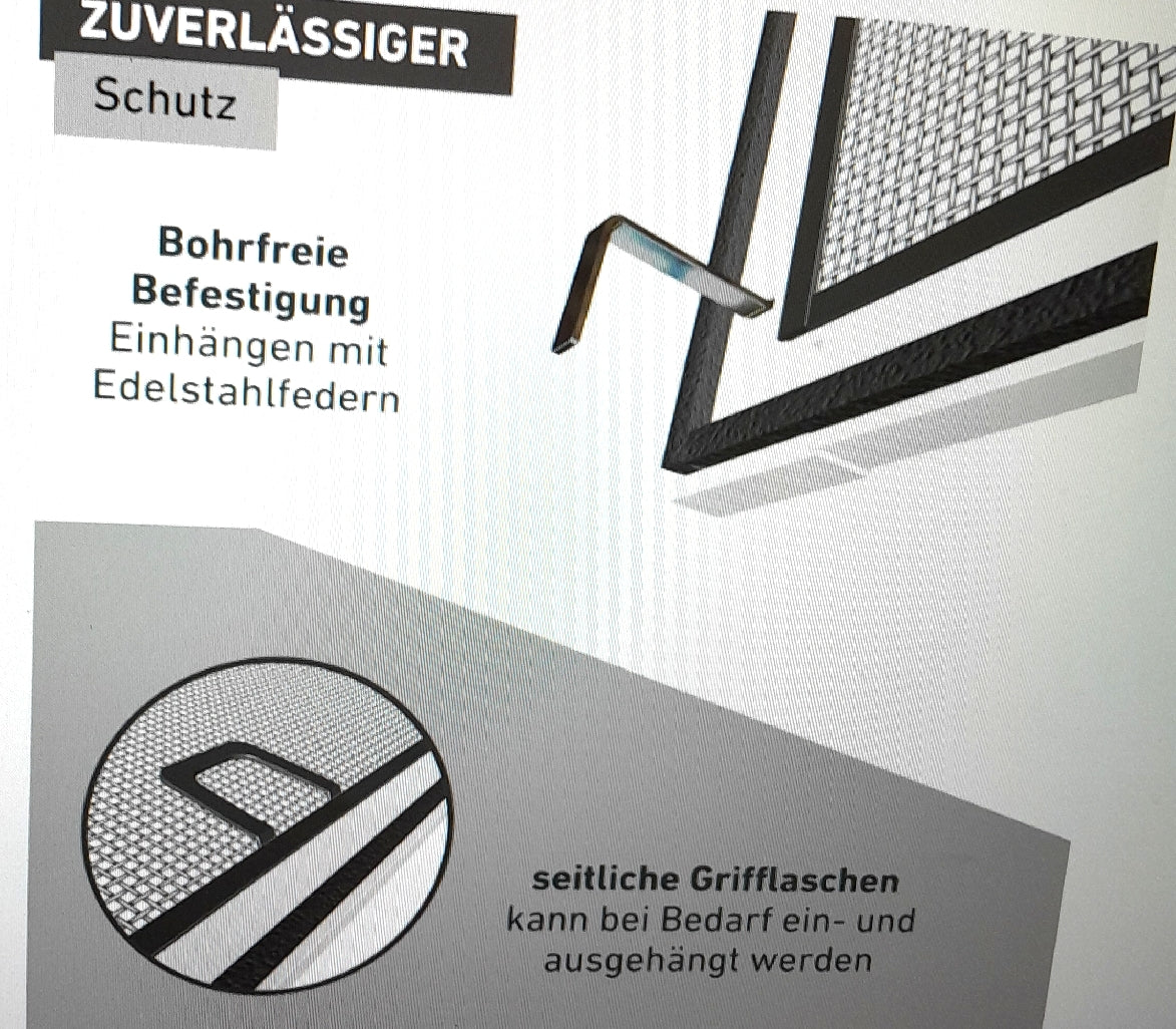 Windhager Insektenschutz Rahmenfenster Fliegengitter Basic Spannrahmenfenster
