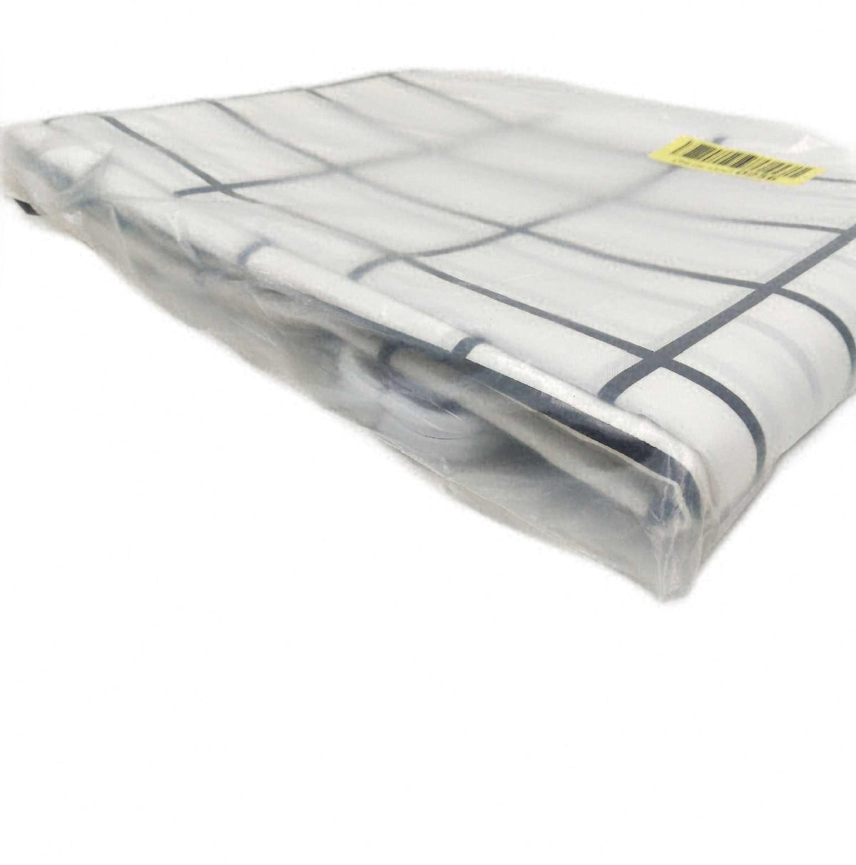 DUFU Duschvorhang 180x200 cm Weiss Wasserdicht Polyester Waschbar Badevorhang Shower