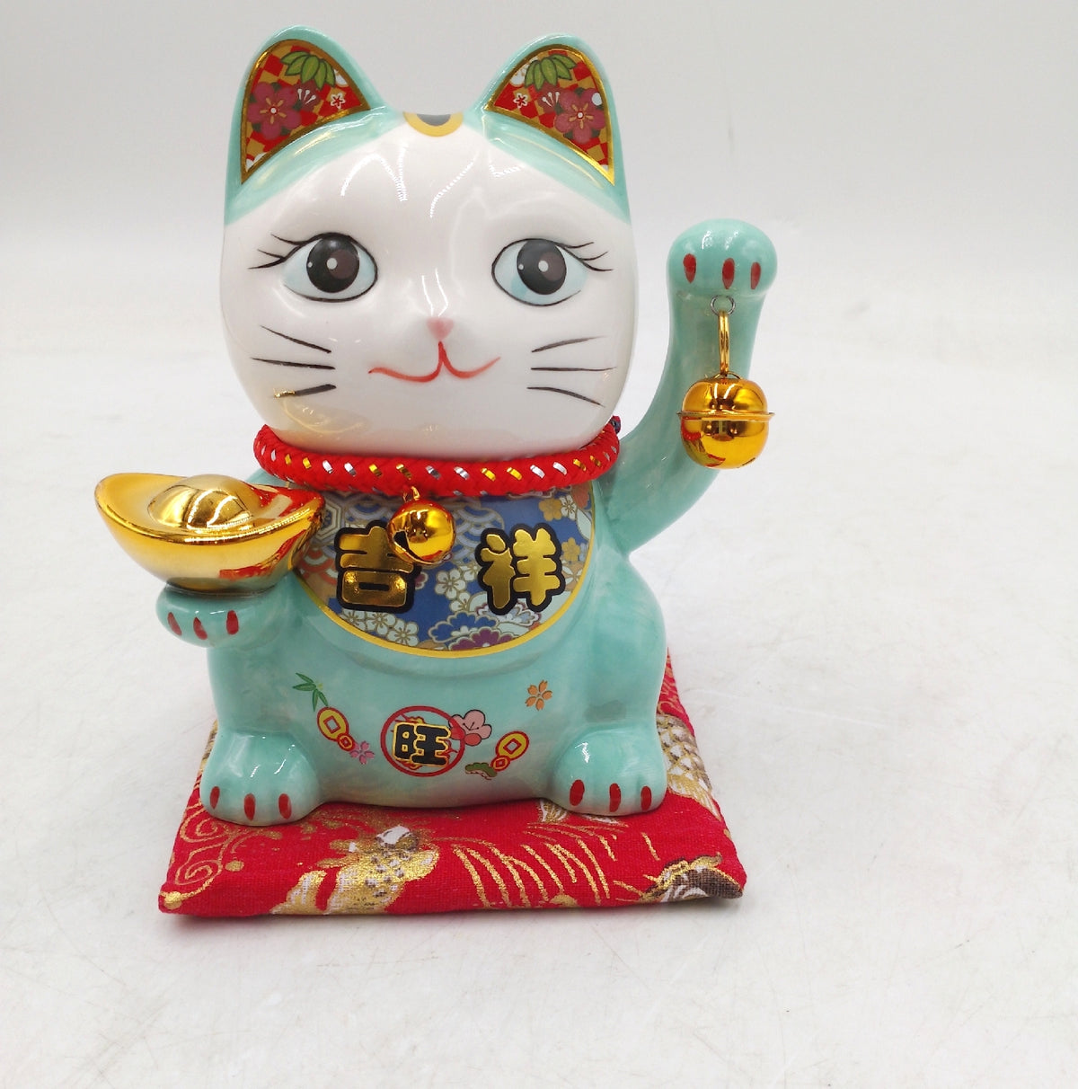 lachi se Katze des GLUECKS Japanische Maneki Neko Blau Accessory Figur Glücksbringer