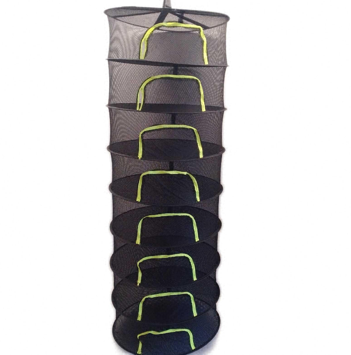 Kräutertrockner 8lagig schwarz Trockennetz hängend mit Zipper zum Kräutertrocknen