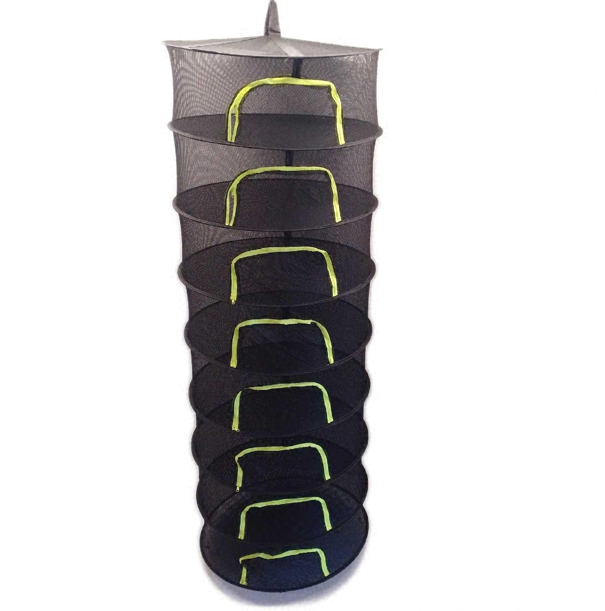 Kräutertrockner 8lagig schwarz Trockennetz hängend mit Zipper zum Kräutertrocknen