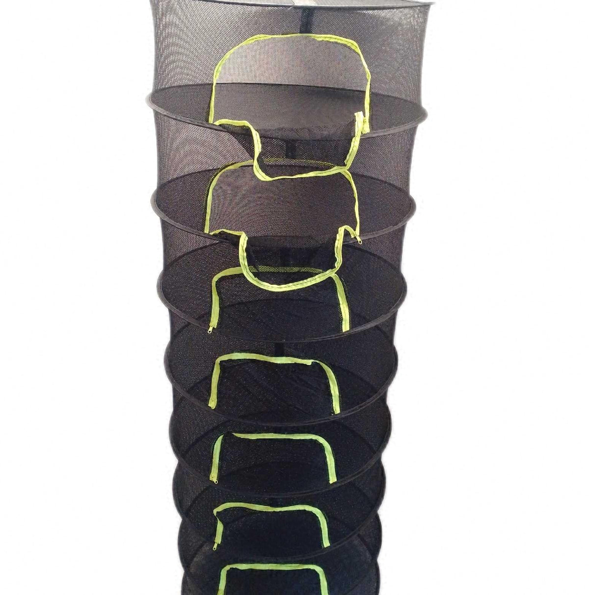 Kräutertrockner 8lagig schwarz Trockennetz hängend mit Zipper zum Kräutertrocknen