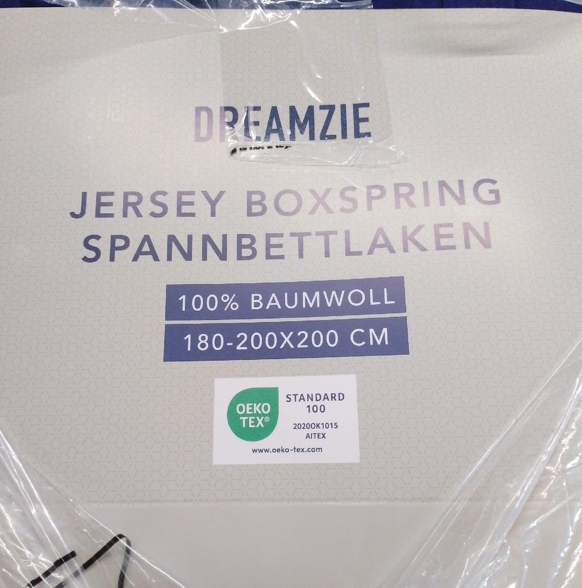 Dreamzie Premium Spannbettlaken 180x200 cm 200x200 cm 37 cm Seitenhöhe Baumwolle