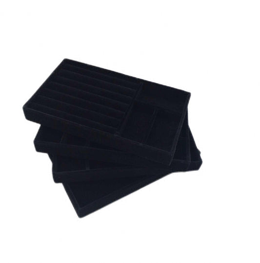 LWAIX Schmuckaufbewahrung SchmuckOrganizer Schublade 4 Stk Schmucktabletts Organizer Einsatz
