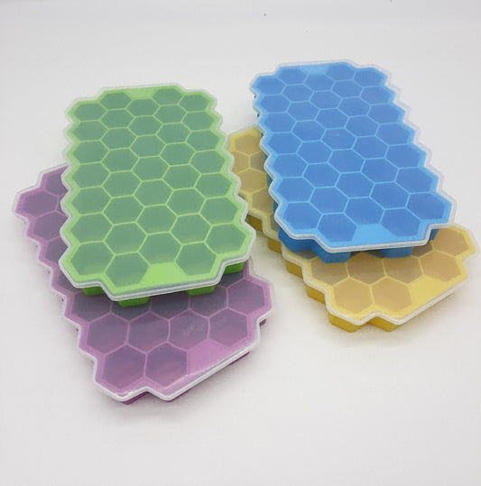 Eiswürfelform Silikon mit Deckel 4 Stück Umgekehrtes Schnallendesign Wiederverwendbar