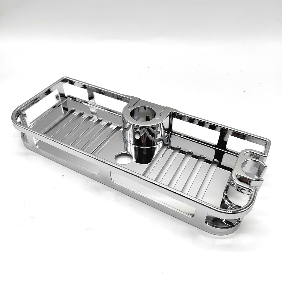 WENKO Duschablage Mod. Libertà Chrom Duschregal Haken Duschkopfhalter aus Home