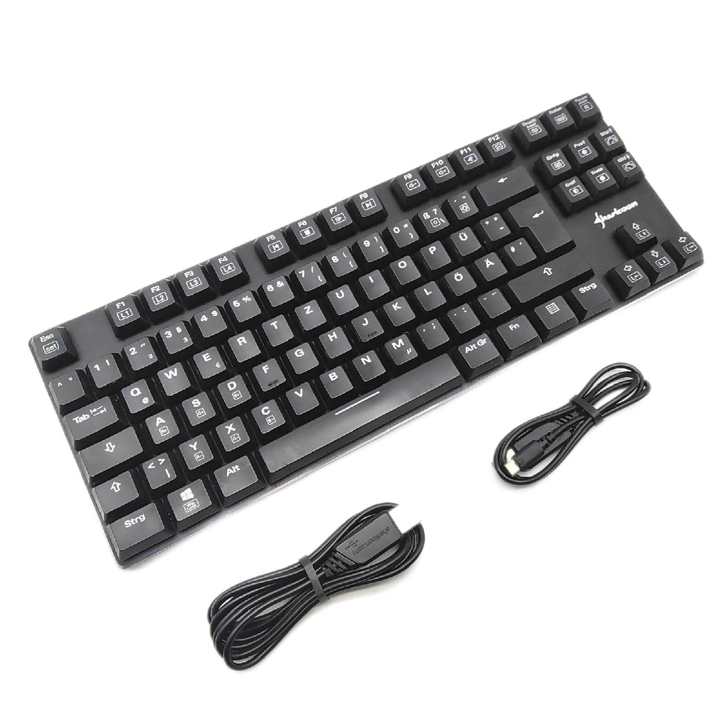 Sharkoon Tastatur Computer Zubehör PureWriter RGB TKL Mechanisch Beleuchtung Gaming