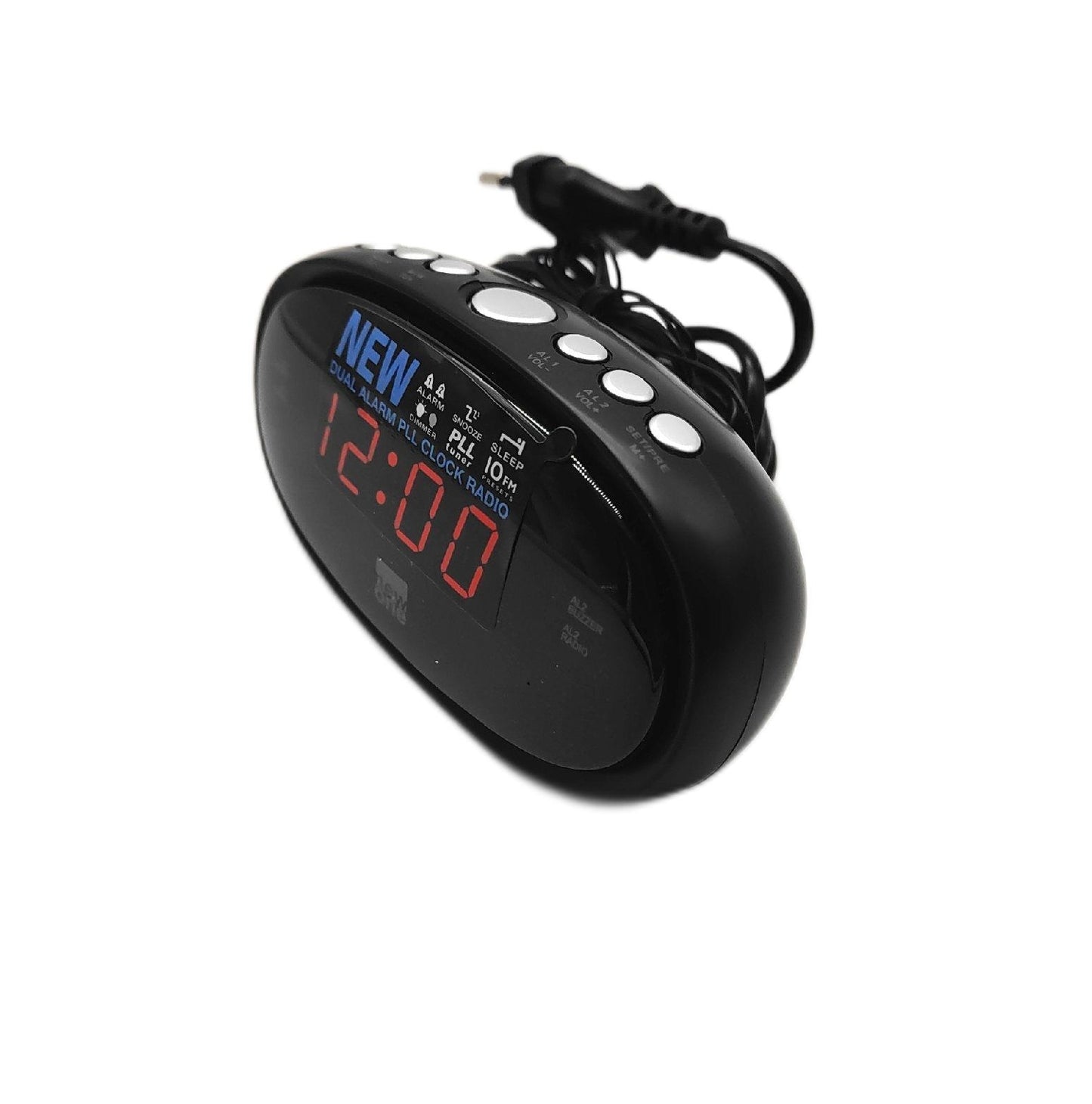New One Uhrenradio Elektronik CR 100 großes LED Display Dual Alarm Schlummerfunktion