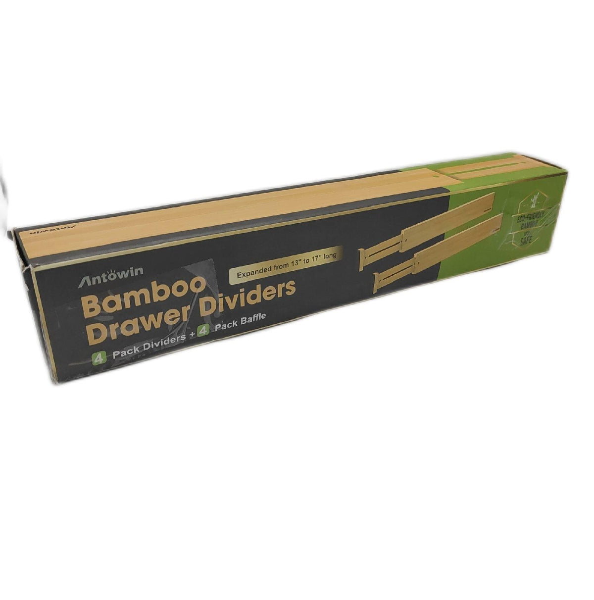 Antowin Schubladentrenner Organizer Schubladen Bambus Verstellbar 33