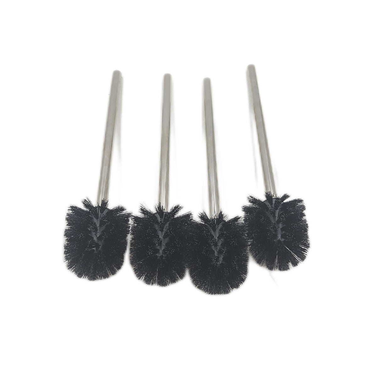 Ibergrif Klobürste Schwarz WC Bürste Toilettenbürste mit Edelstahlgriff 8 cm Durchmesser