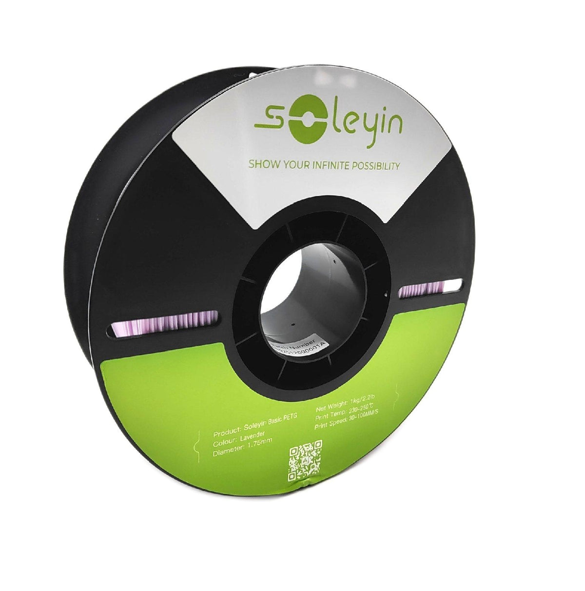 SOLEYIN Filament 3D Druck Zubehör PETG 175 mm kräftige leuchtende