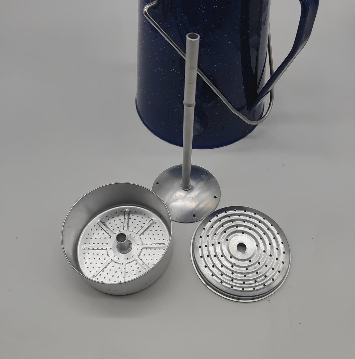 Mil Tec Western Kaffeekanne Emaille Perkolator 2 Liter Ohne Deckel