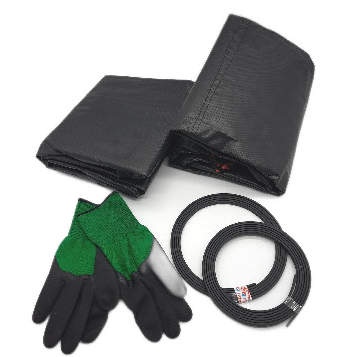 Miaglury Gartenabfallsack 2x500L mit Deckel Gartensack Groß Doppelter Boden robust stabil
