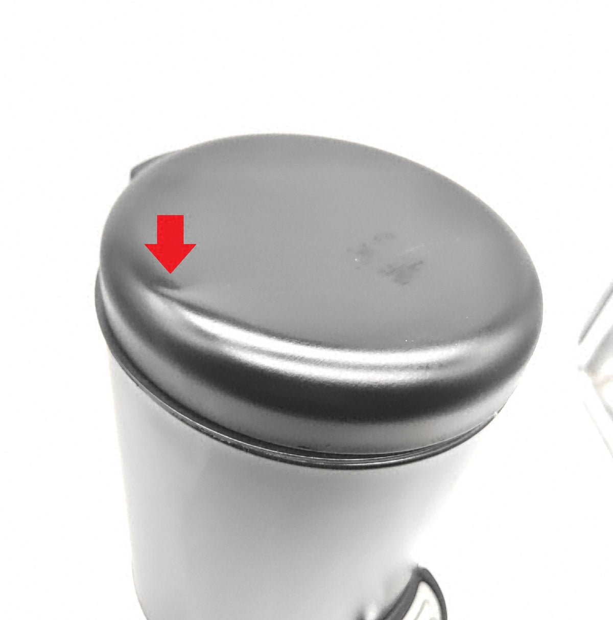 Wenko Kosmetikeimer Leman Anti Trace 5 Liter mit Pedal Kleiner Eimer Zustand Dellen