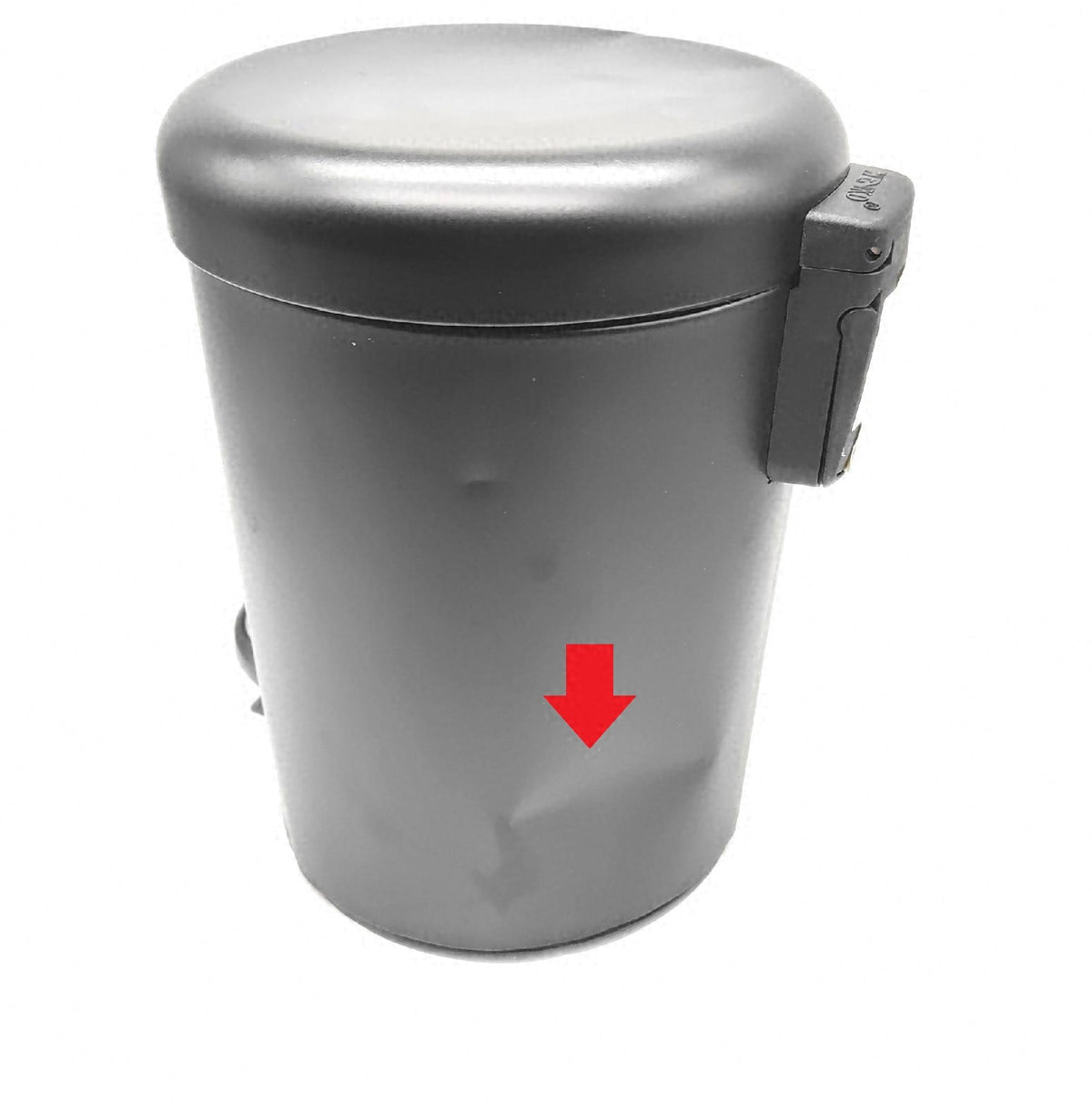 Wenko Kosmetikeimer Leman Anti Trace 5 Liter mit Pedal Kleiner Eimer Zustand Dellen