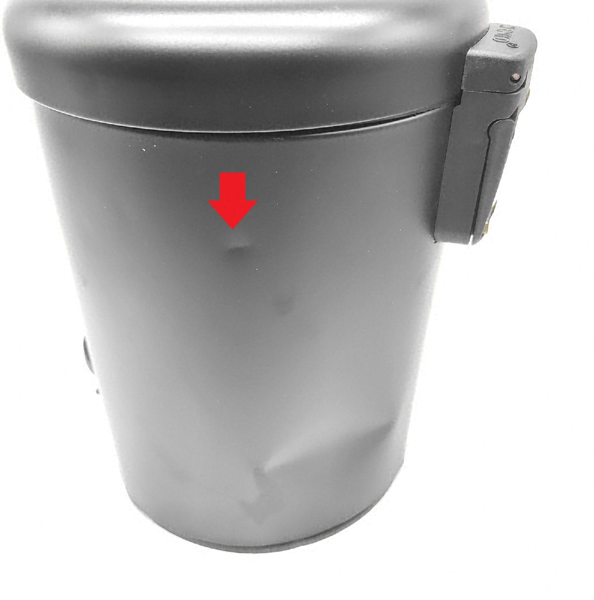 Wenko Kosmetikeimer Leman Anti Trace 5 Liter mit Pedal Kleiner Eimer Zustand Dellen