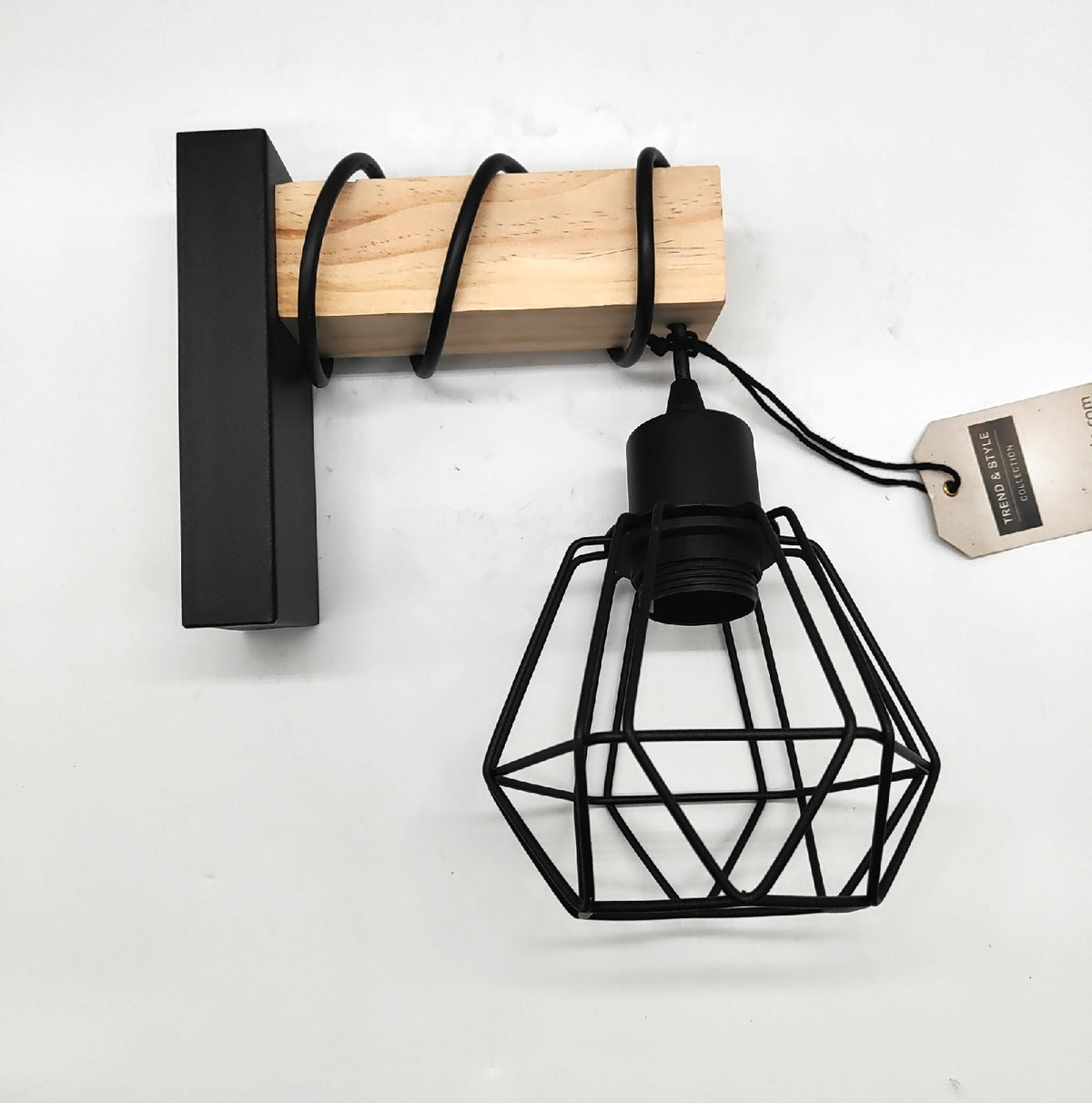 EGLO Townshend 5 Vintage Wandleuchte Wandlampe Industrial Holz Balken Deckenleuchte
