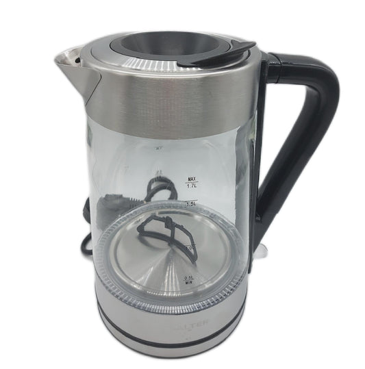 Salter Wasserkocher aus Glas 17 l LED Beleuchtung Farbwechsel Antikalkfilter BPA frei 2200W