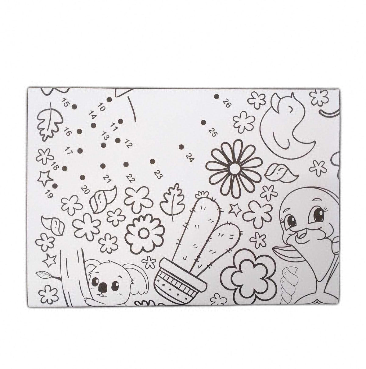 AusmalTischdecke aus Papier Kleine Maldecke Kreativpaket 4er Mix Ausmal Tischdecke