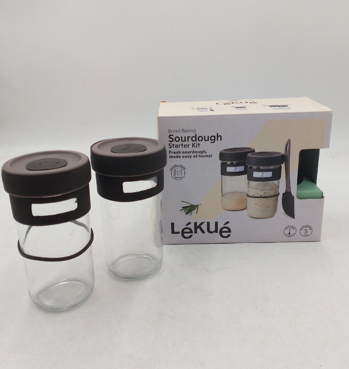 Lokuo Panaire Sauerteig Set Silikon Glas Hell Dinnerware Tabletop ohne Sch