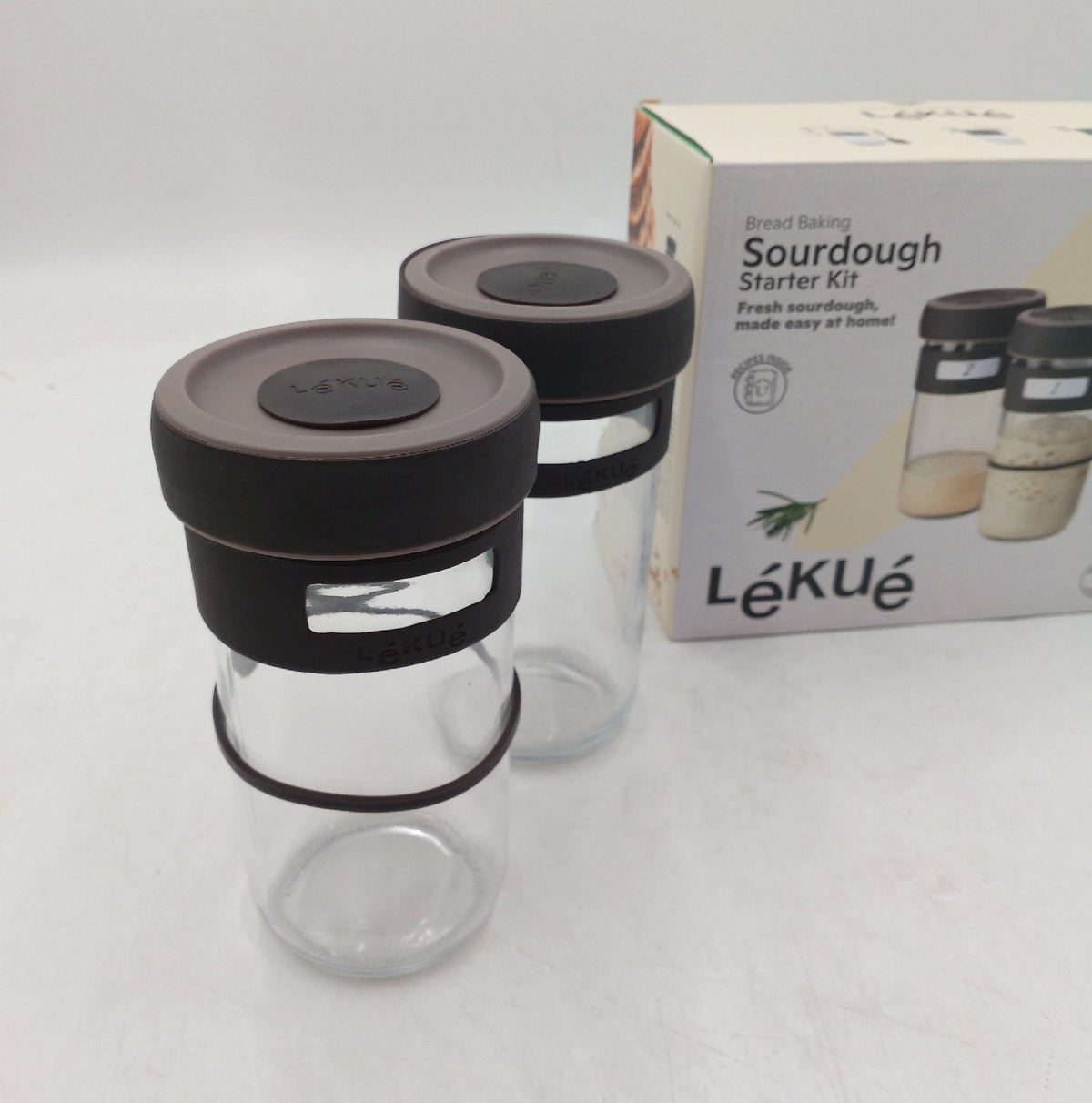 Lokuo Panaire Sauerteig Set Silikon Glas Hell Dinnerware Tabletop ohne Sch