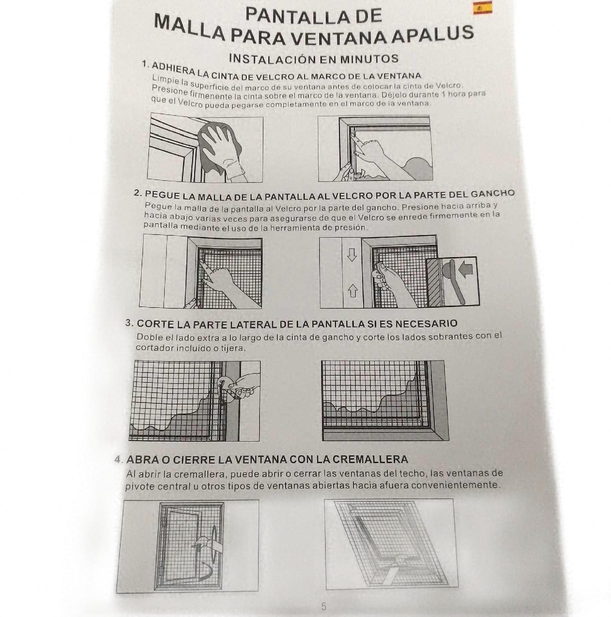 Apalus Fenster Fliegengitter Zuschneidbares Fliegennetz Mückennetz Dachfenster