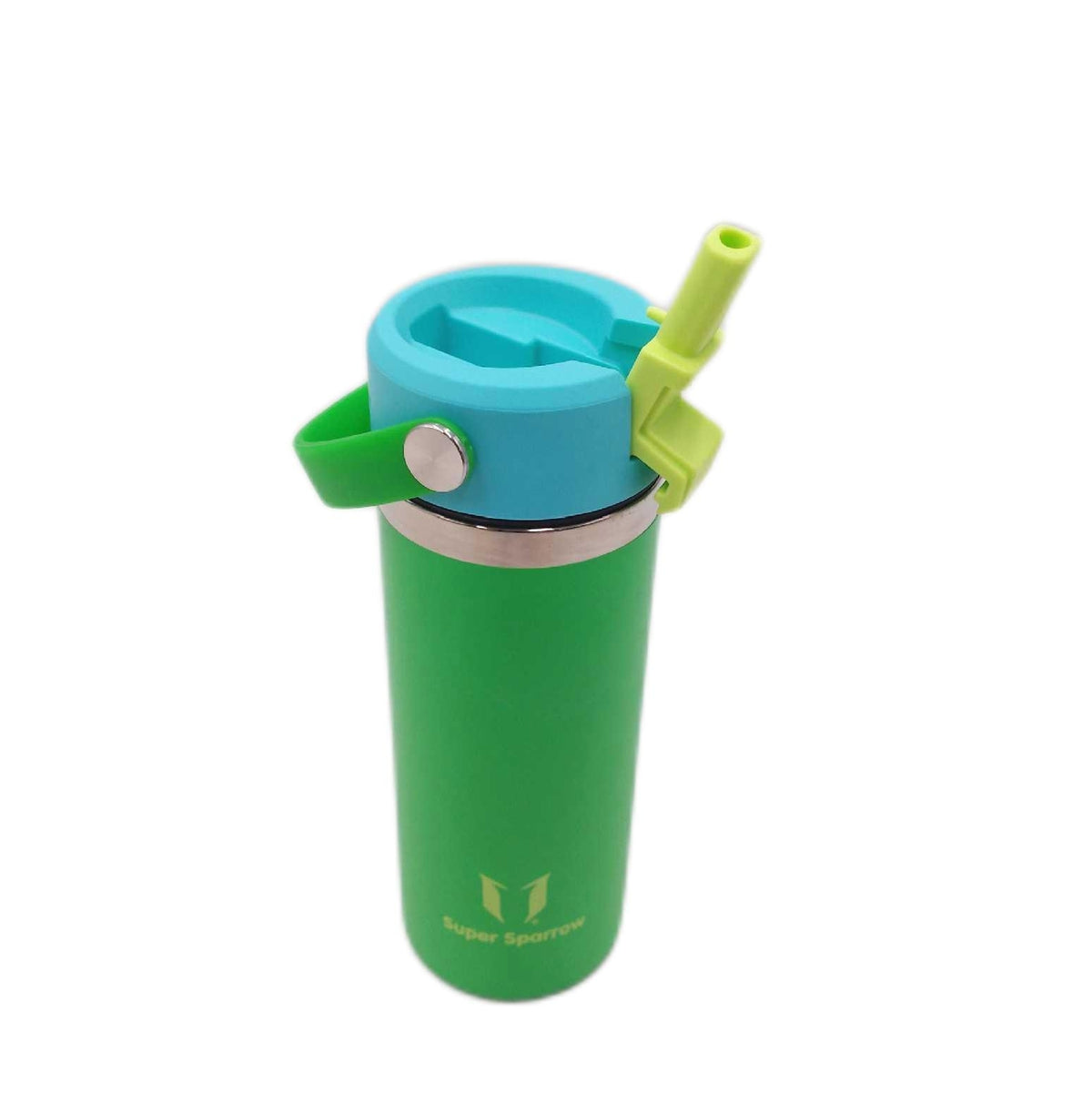Sparrow Trinkflasche Edelstahl 500ml Weiter Öffnung SwivelSip Thermosflasche Isoliert