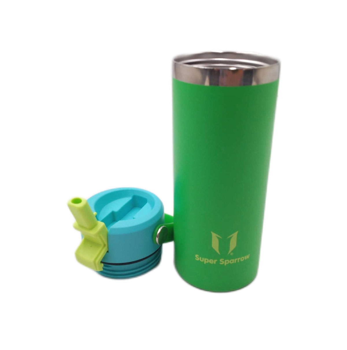 Sparrow Trinkflasche Edelstahl 500ml Weiter Öffnung SwivelSip Thermosflasche Isoliert