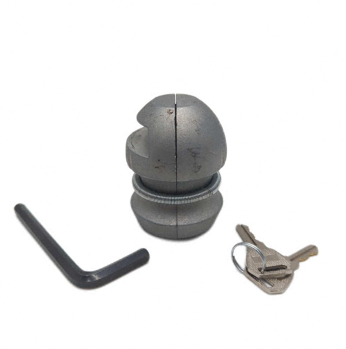 Relaxdays 10013640 Anhängerschloss Diebstahlsicherung für Kugelkupplung 5 cm