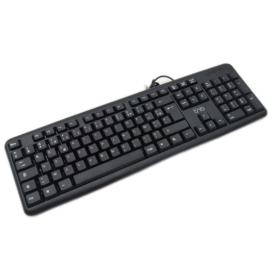 TnB Streamline Tastatur 105 Tasten AZERTY Layout Kabel Schwarz