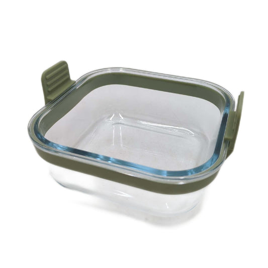 Leku Quadrat Glaskorb Heissluftfritteuse Baking Backform Glaskorb BPA frei hitzebestaendig