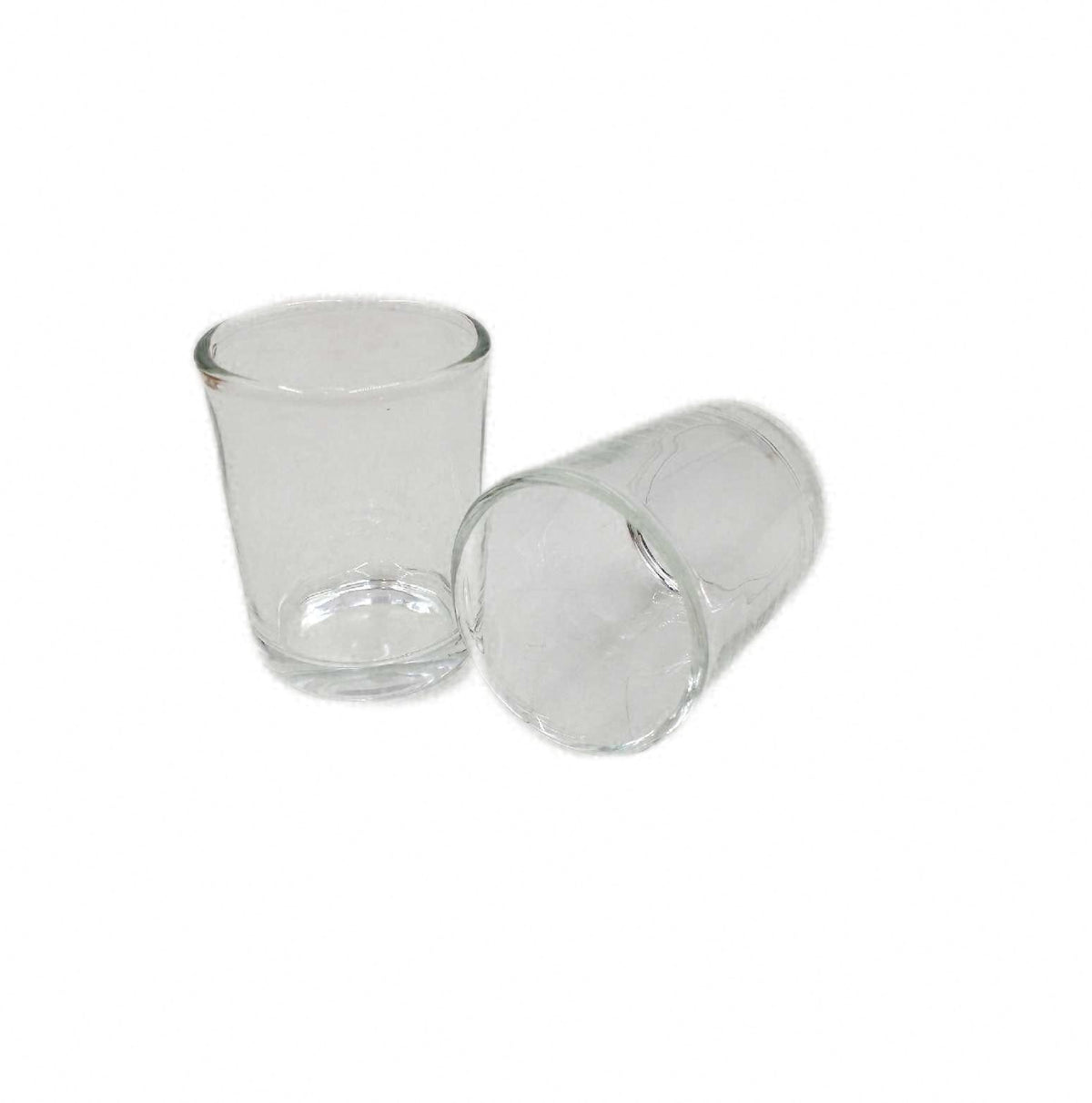 IXING Teelichtgläser 10 Stück Kerzenhalter Glas Ø45cm Höhe 6cm Windlicht Set