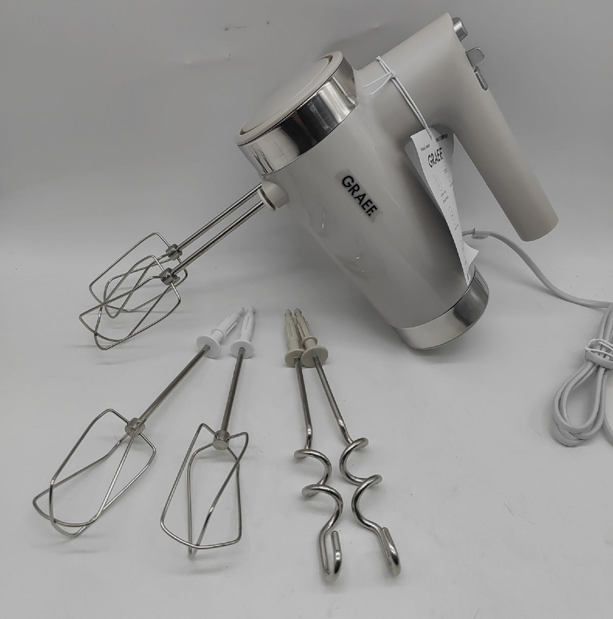 Graef Handmixer Küchenkleingeräte HM508 7 Geschwindigkeitsstufen Turbo Taste