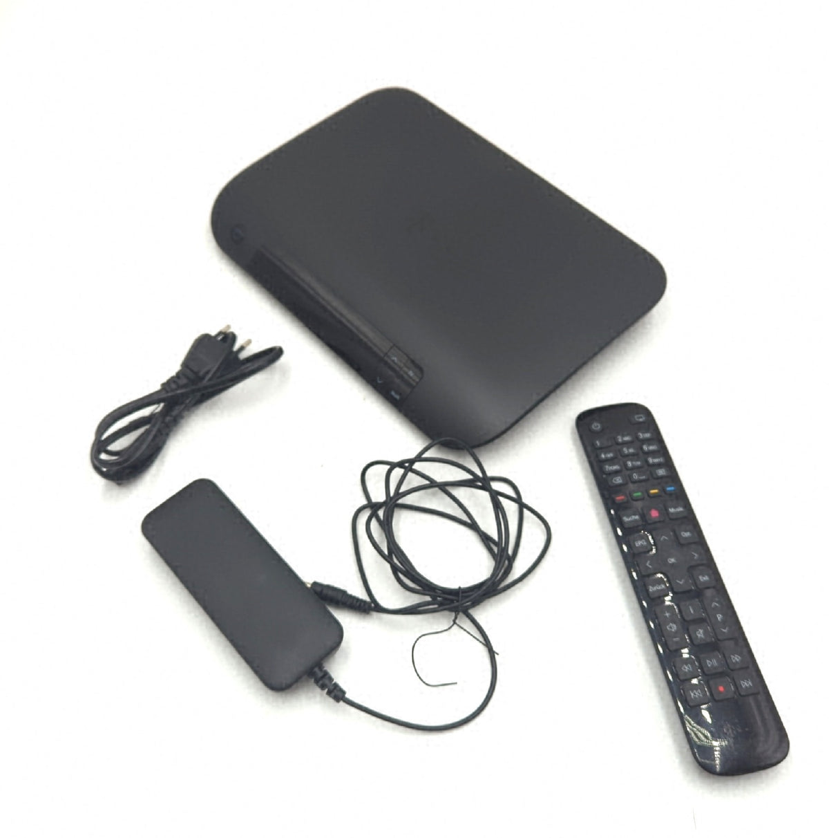 Deutsche Telekom Media River 401 Set Top Box schwarz gebraucht mit Kratzern und Gebrauchsspuren