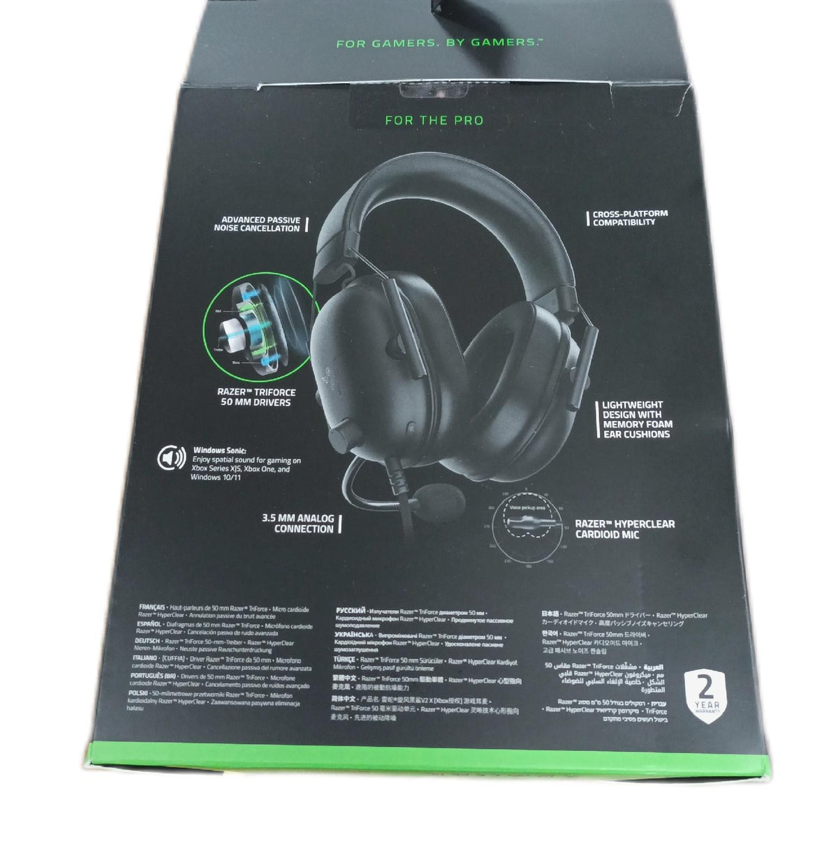 Razer BlackShark V2 X Xbox Kabelgebundenes E Sport Headset 50mm Treiber Schwarz