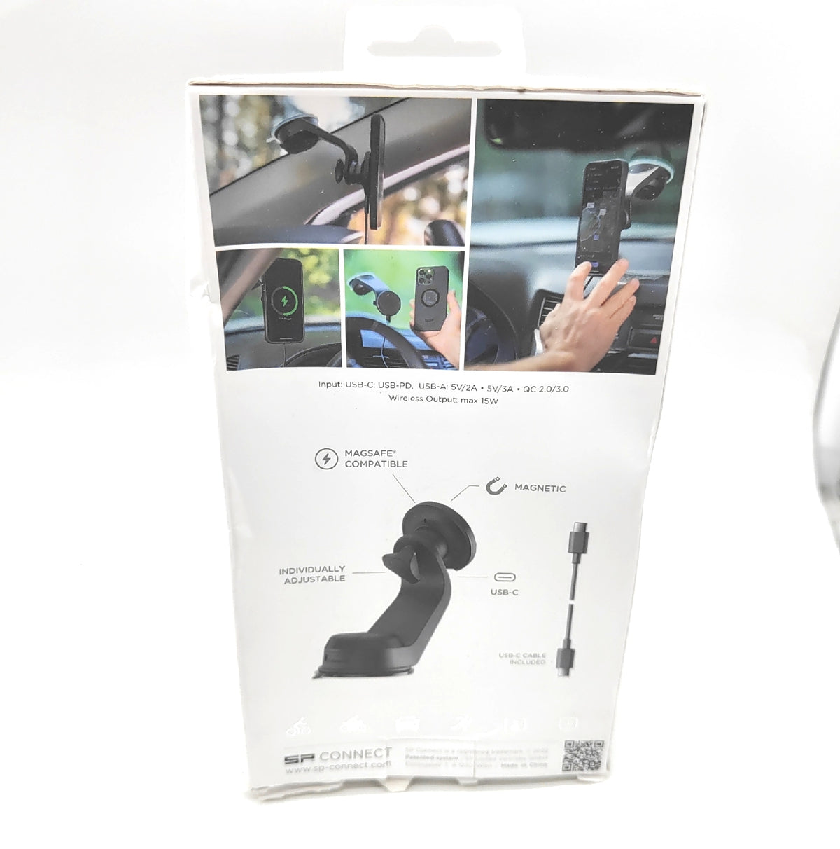SP Connect Halterung Smartphone Zubehör Charging Suction Mount Ladekabel kompatibel schnellladung