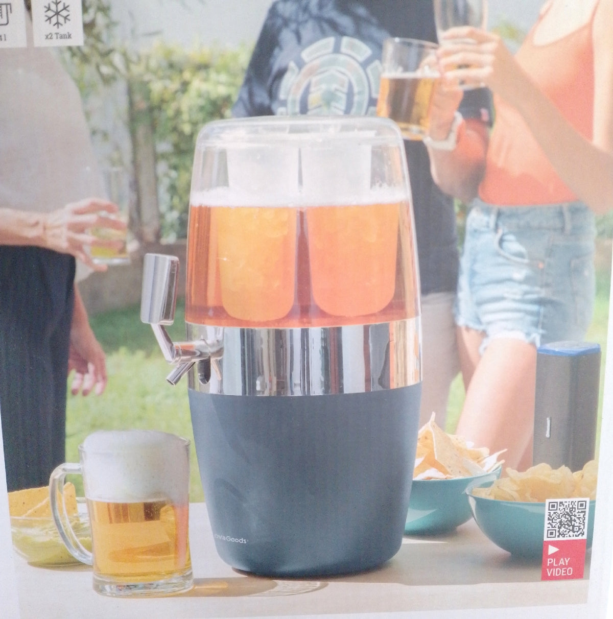 InnovaGoods Bierzapfanlage 4L Getränkeschankanlage für Bier und andere Getränke
